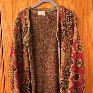 Soft Surroundings Patterned, multicolor long duster